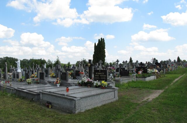 Pomnik żołnierzy Wojska Polskiego na cmentarzu w Strabli